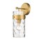 Z-Lite Fontaine 1 Light Wall Sconce, Rubbed Brass & Clear 3035-1SS-RB - alternate 1